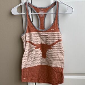 Nike Texas Longhorns Burnt Orange and Cream Tank Top